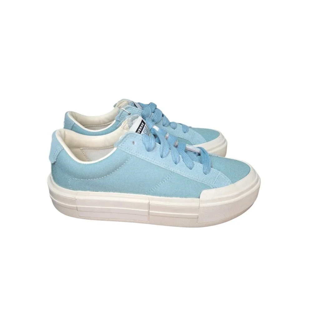 Converse All Star Cruise Platform Light Blue Canvas Sneakers Womens 11 EU 43 - Picture 4 of 10